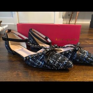 Kate Spade Tweed Flats